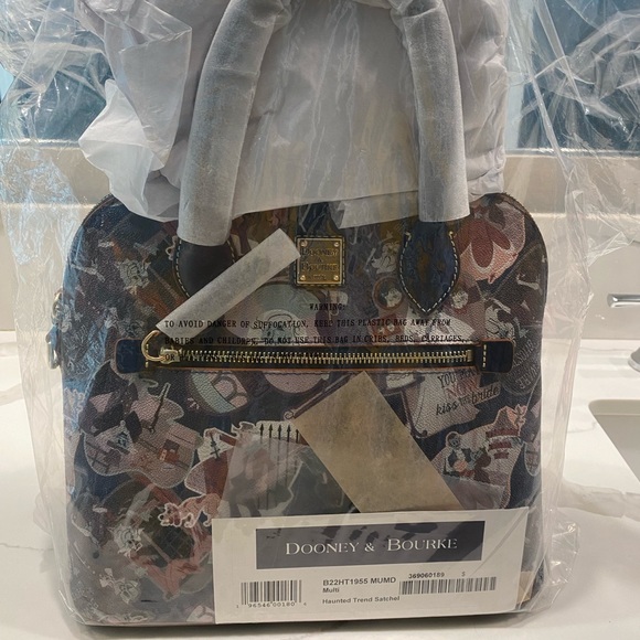 NWT Disney The Haunted Mansion Dooney & Burke Satchel Bag - Picture 3 of 7